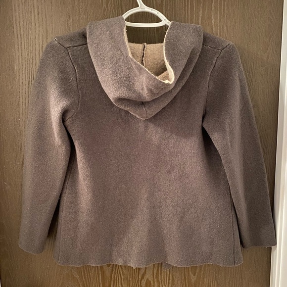 Warm wool sweater in dark green size S - Picture 2 of 3